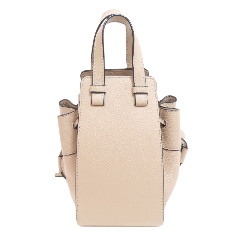 LOEWE Handbag Calfskin beige Mini Hammock 2WAY