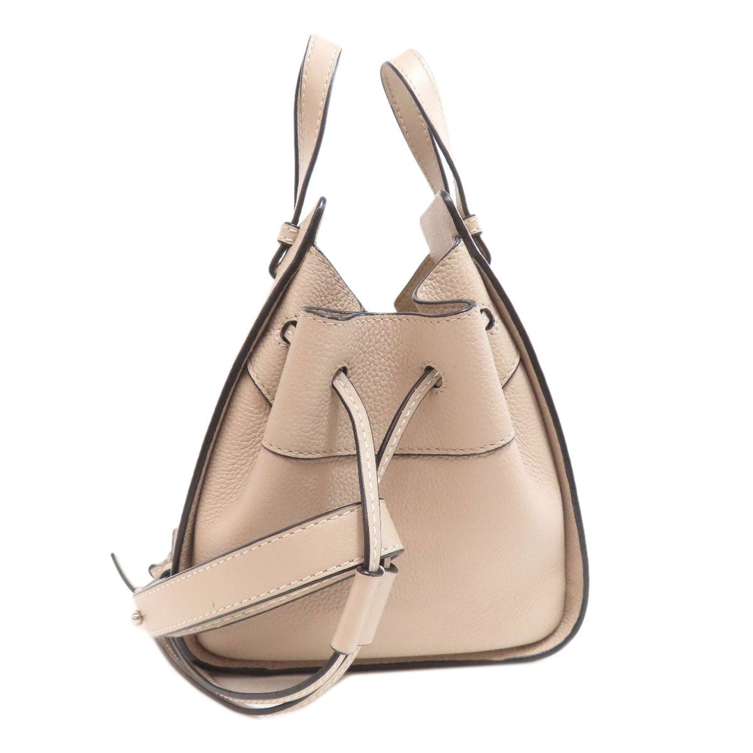 LOEWE Handbag Calfskin beige Mini Hammock 2WAY