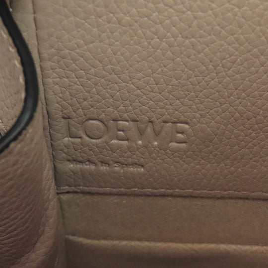 LOEWE Handbag Calfskin beige Mini Hammock 2WAY