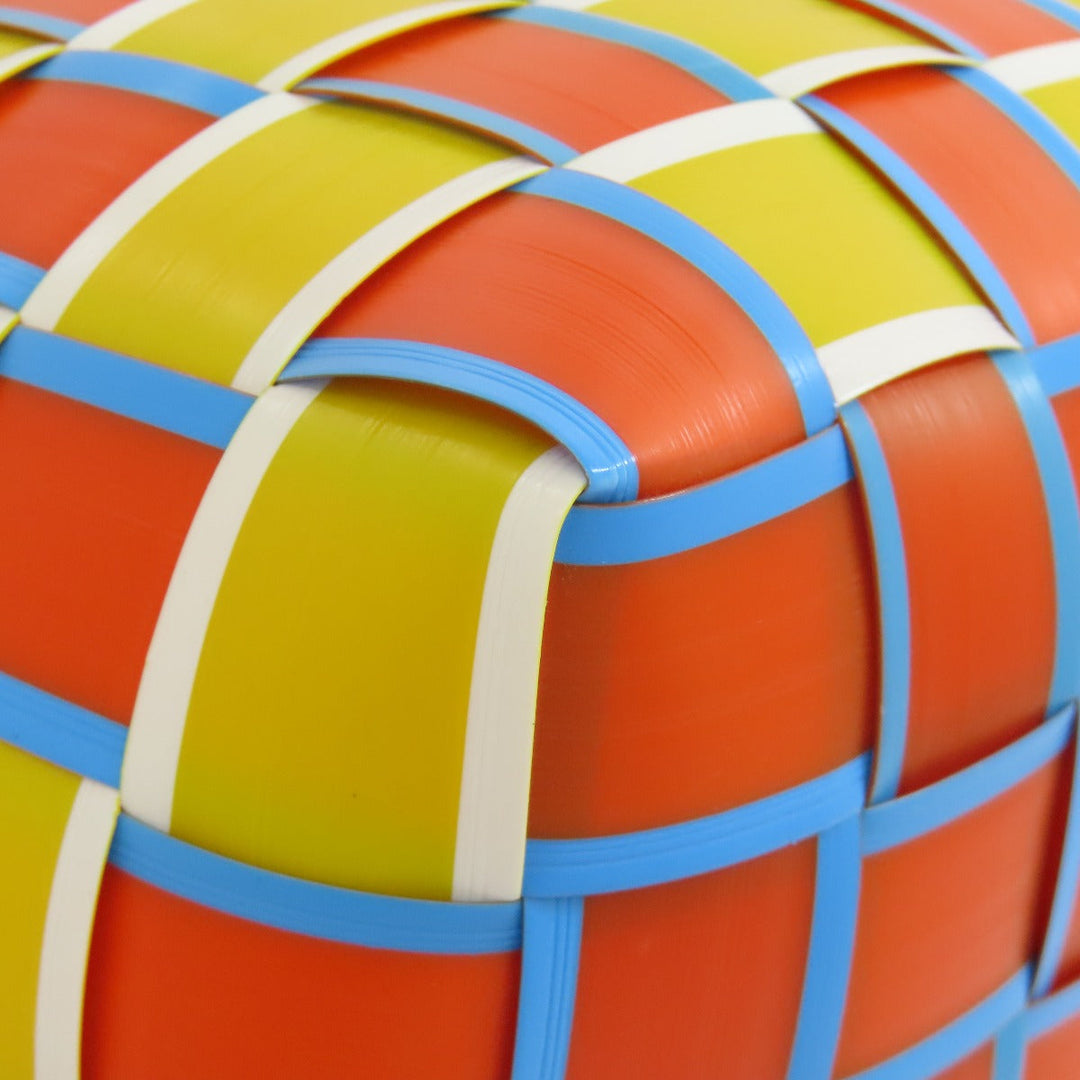 MARNI Handbag PVC Orange Basket bag Women Used Authentic