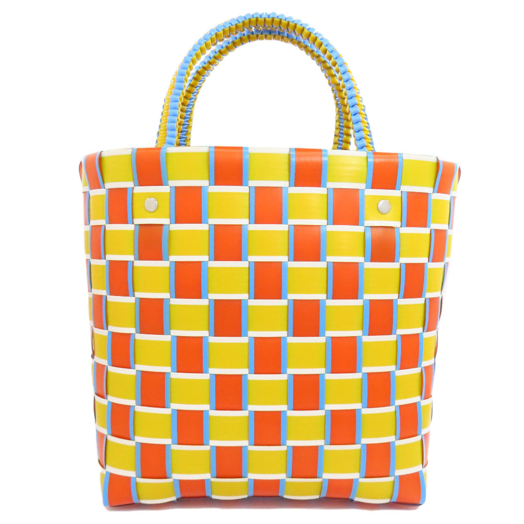 MARNI Handbag PVC Orange Basket bag Women Used Authentic