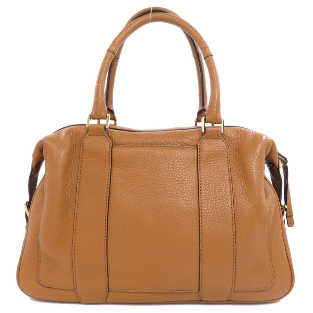 MICHAEL KORS Handbag leather Brown 2WAY Women Used Authentic