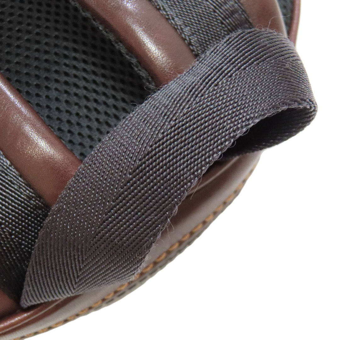 COACH Backpack 36229 leather Brown Academy Backpack with Whipstitch