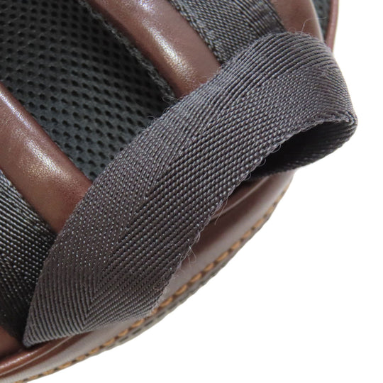 COACH Backpack 36229 leather Brown Academy Backpack with Whipstitch