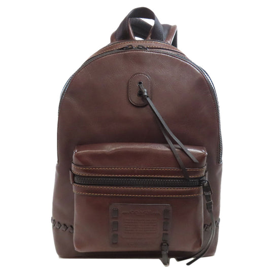 COACH Backpack 36229 leather Brown Academy Backpack with Whipstitch