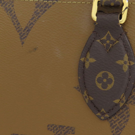 LOUIS VUITTON Tote Bag M45321 Giant monogram canvas Brown On the Go MM Women(Unisex) Used Authentic