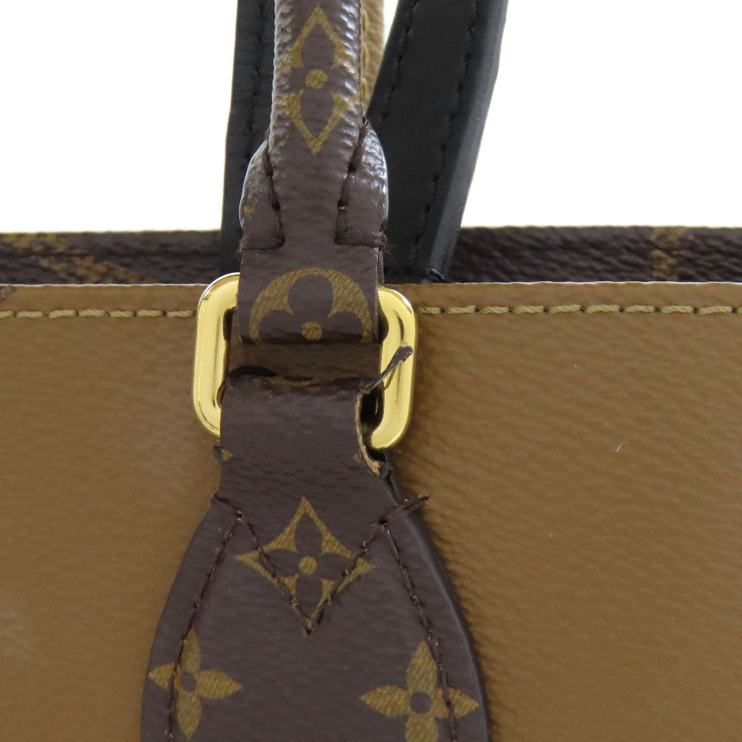 LOUIS VUITTON Tote Bag M45321 Giant monogram canvas Brown On the Go MM Women(Unisex) Used Authentic