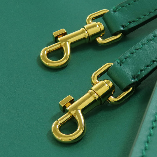 DOLCE&GABBANA Handbag leather green Sicily 62 2WAY Women Used Authentic