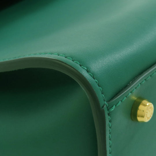 DOLCE&GABBANA Handbag leather green Sicily 62 2WAY Women Used Authentic