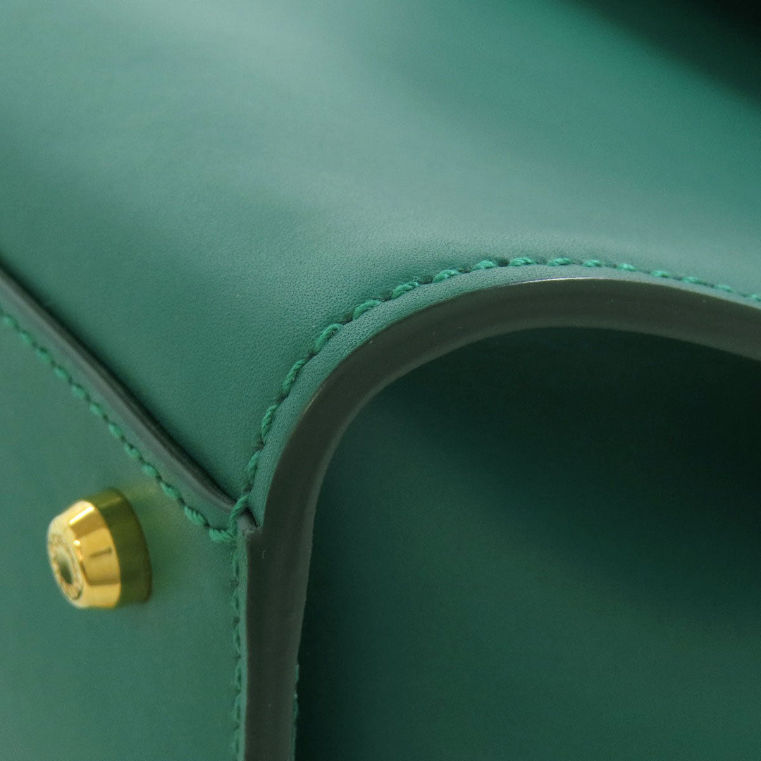 DOLCE&GABBANA Handbag leather green Sicily 62 2WAY Women Used Authentic