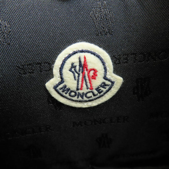 MONCLER Backpack Nylon gray Leopard Pattern Women Used Authentic