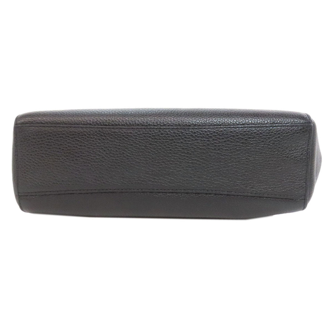 COACH Handbag F28993 leather black Kelsey 2WAY Women Used Authentic