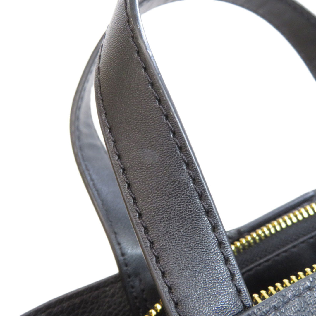 MICHAEL KORS Handbag PVC black Emilia MK Signature 2WAY Women Used Authentic