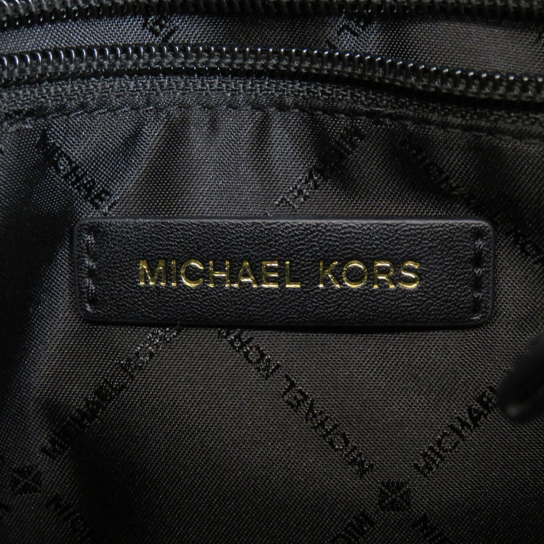 MICHAEL KORS Handbag PVC black Emilia MK Signature 2WAY Women Used Authentic