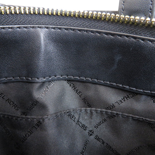 MICHAEL KORS Handbag PVC black Emilia MK Signature 2WAY Women Used Authentic