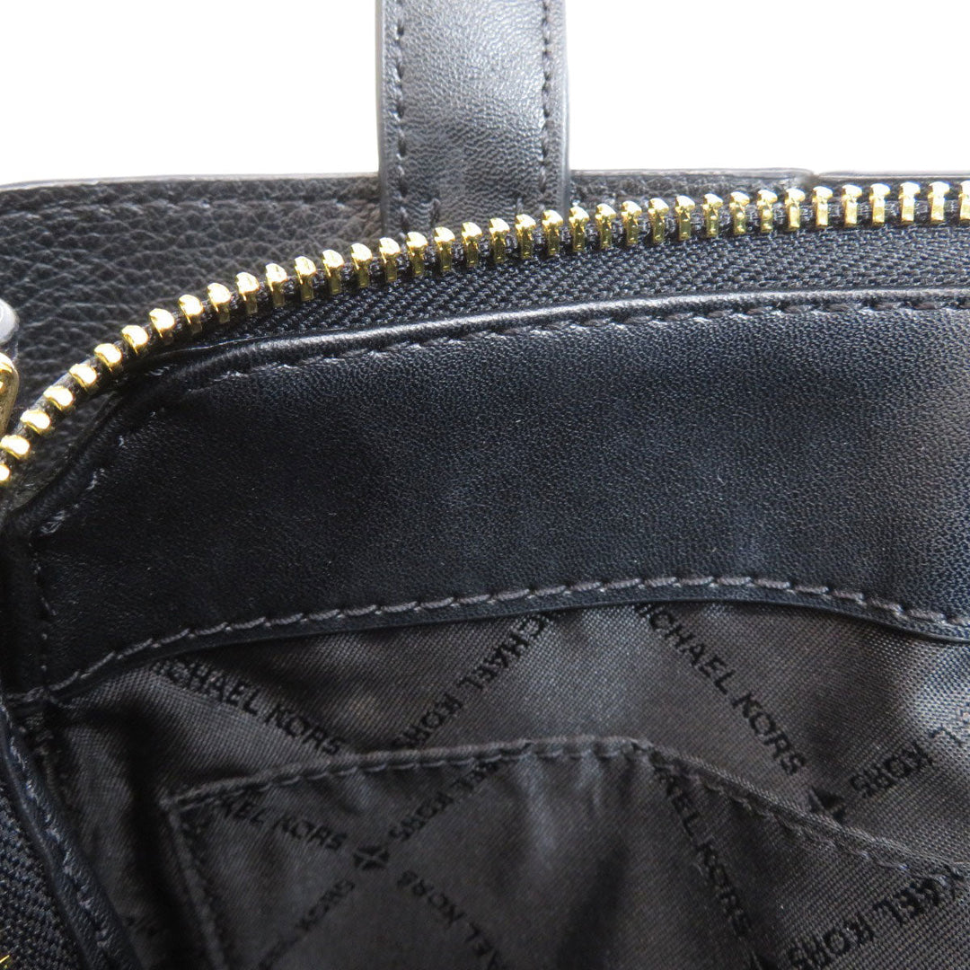 MICHAEL KORS Handbag PVC black Emilia MK Signature 2WAY Women Used Authentic