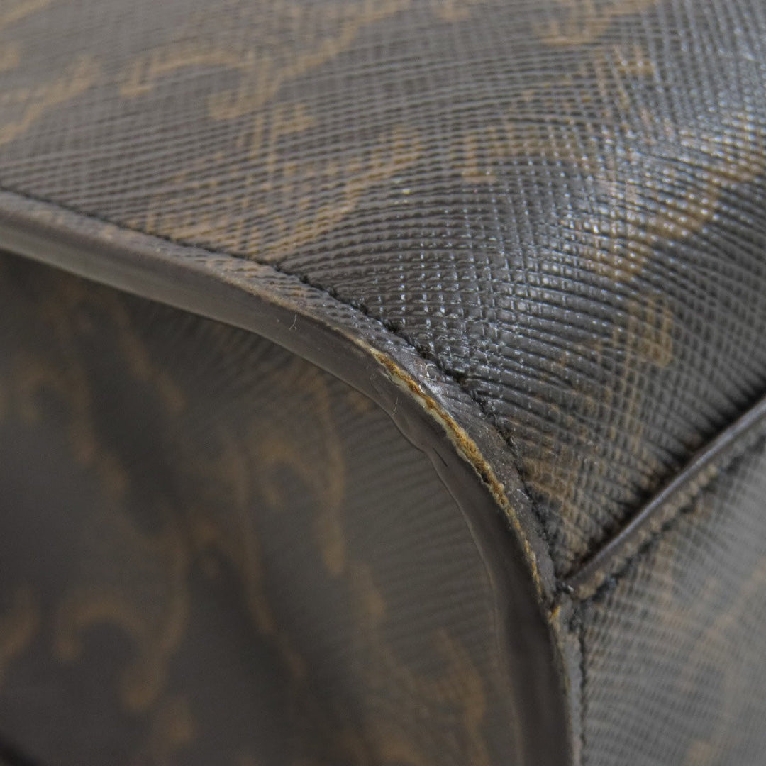 CELINE Tote Bag PVC Brown Vertical Hippo Triomphe