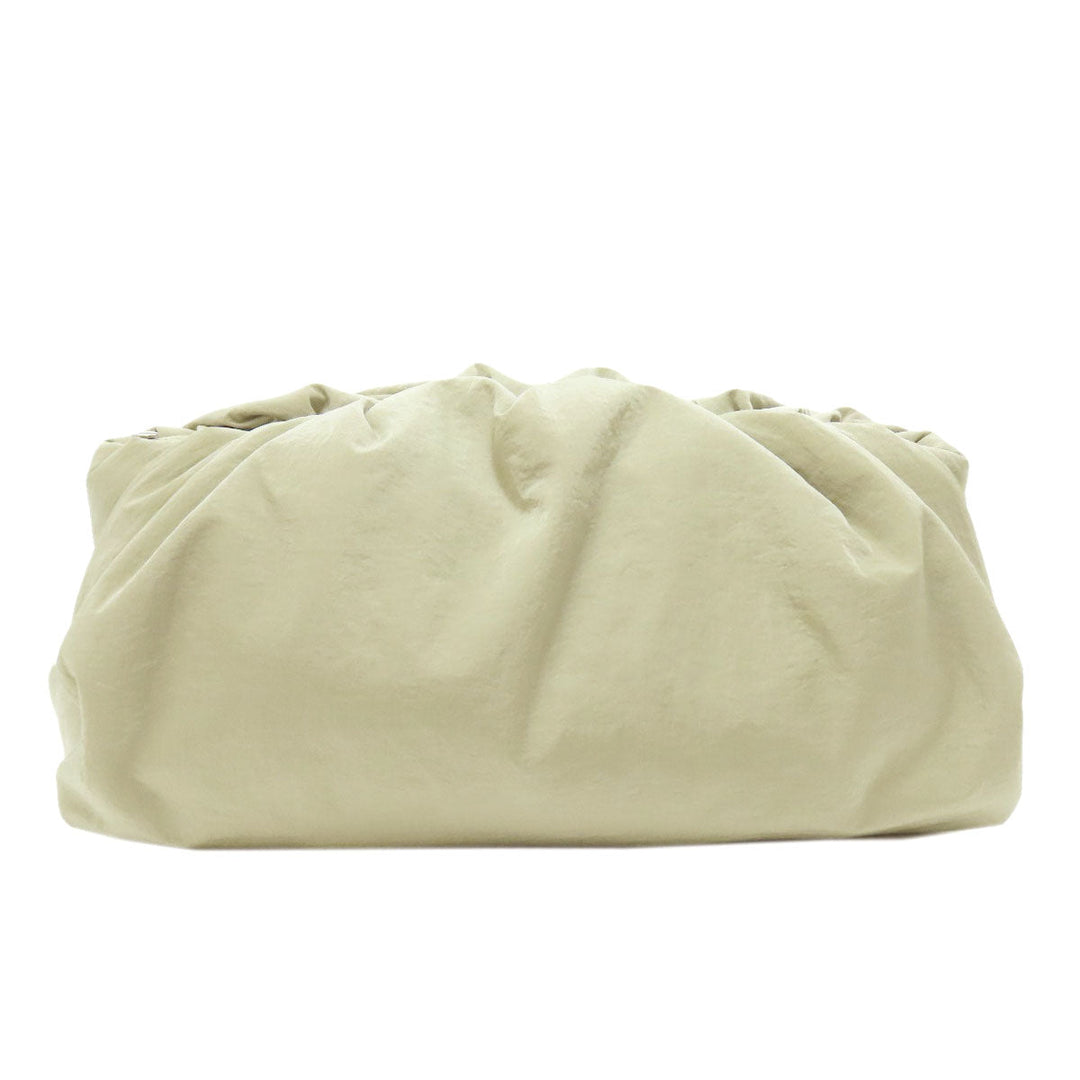BOTTEGAVENETA Sling bag Nylon beige Bolsa Women Used Authentic