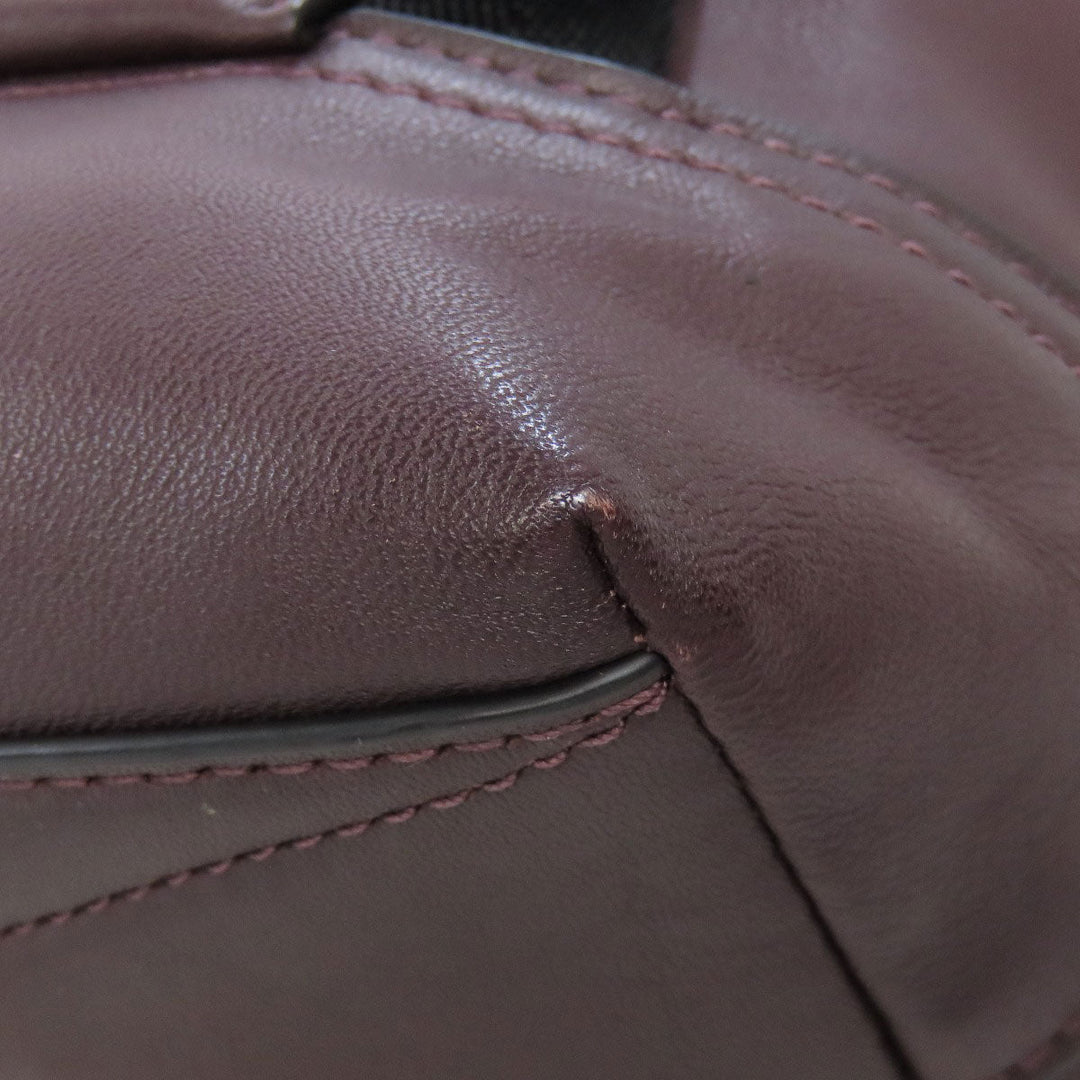 COACH Handbag 37954 leather Red Rivington Bike Bag 2WAY Women Used Authentic