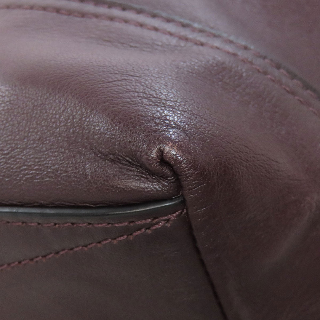 COACH Handbag 37954 leather Red Rivington Bike Bag 2WAY Women Used Authentic