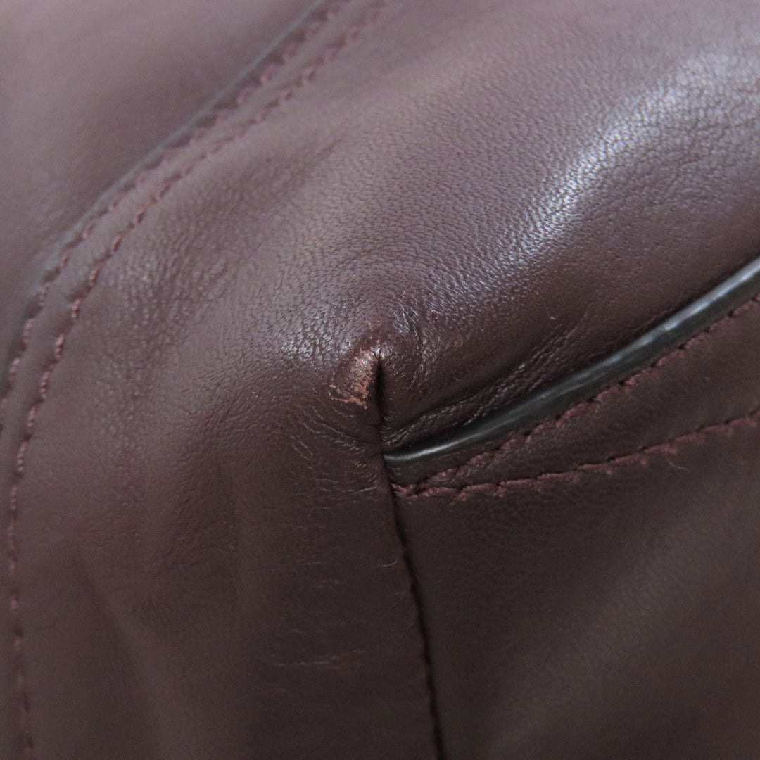 COACH Handbag 37954 leather Red Rivington Bike Bag 2WAY Women Used Authentic