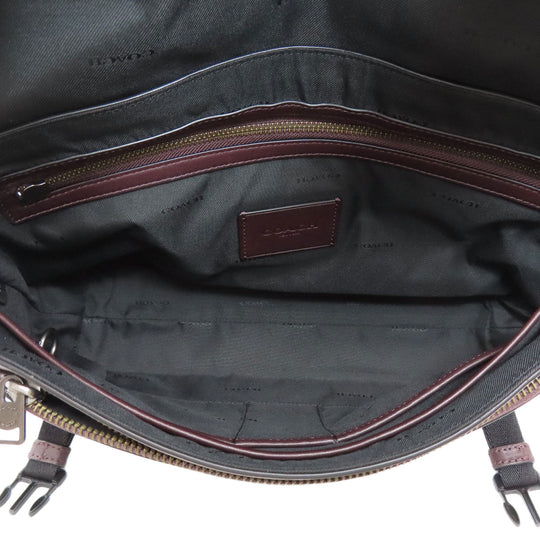 COACH Handbag 37954 leather Red Rivington Bike Bag 2WAY Women Used Authentic