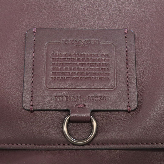 COACH Handbag 37954 leather Red Rivington Bike Bag 2WAY Women Used Authentic