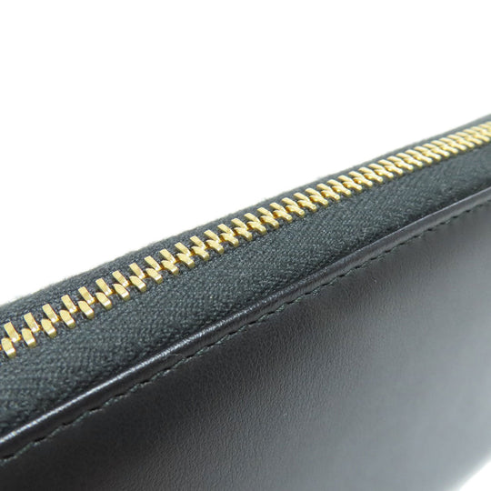 GUCCI Long Wallet Purse 453393 leather black Jumbo GG Women Used Authentic