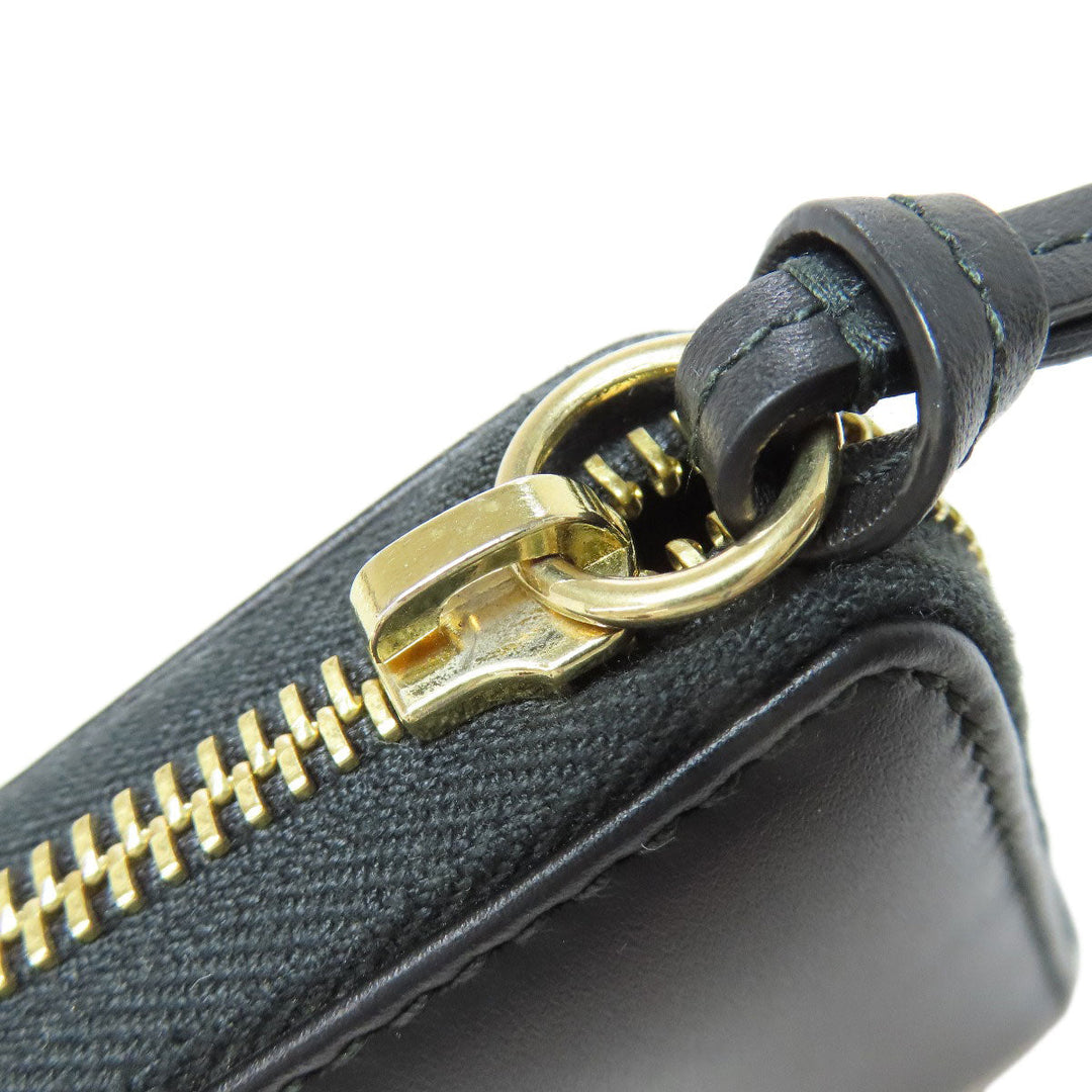 GUCCI Long Wallet Purse 453393 leather black Jumbo GG Women Used Authentic