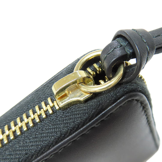 GUCCI Long Wallet Purse 453393 leather black Jumbo GG Women Used Authentic