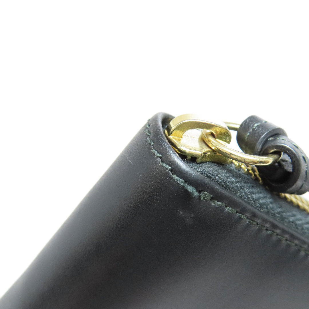 GUCCI Long Wallet Purse 453393 leather black Jumbo GG Women Used Authentic