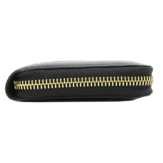 GUCCI Long Wallet Purse 453393 leather black Jumbo GG Women Used Authentic