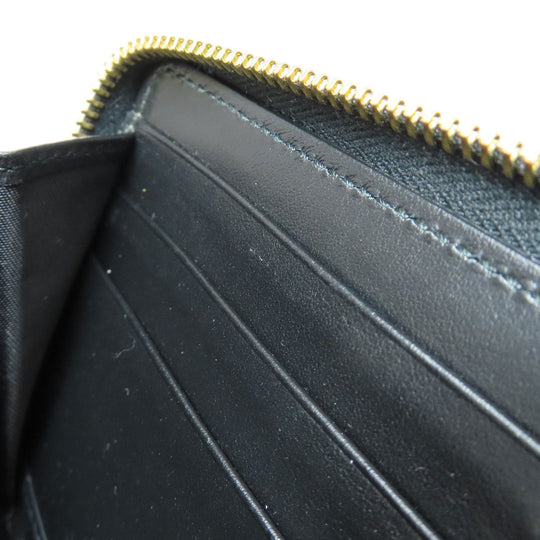 GUCCI Long Wallet Purse 453393 leather black Jumbo GG Women Used Authentic