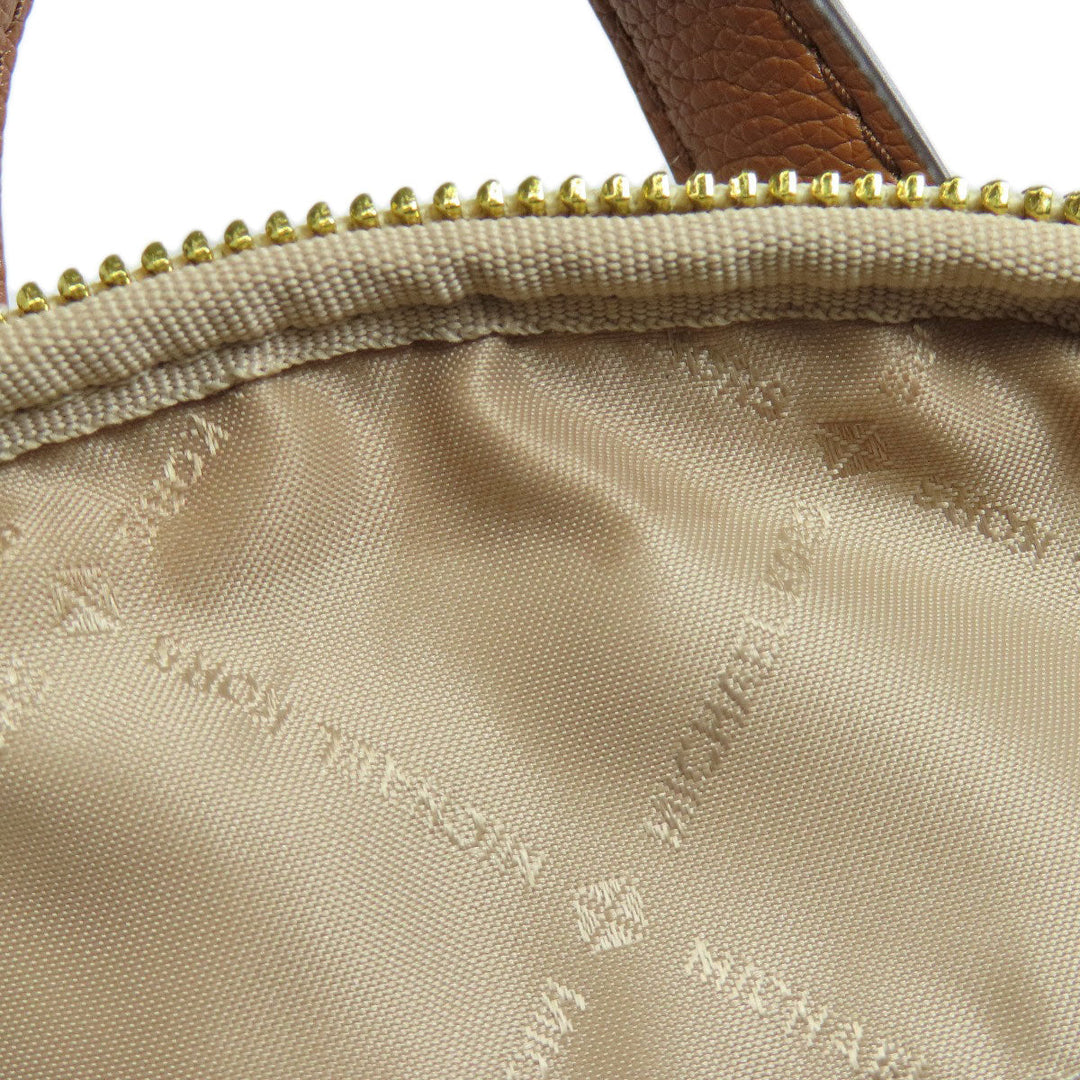 MICHAEL KORS Backpack PVC white MK signature Women Used Authentic