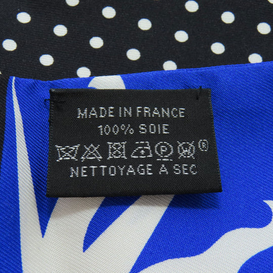 HERMES scarf silk black Twilly