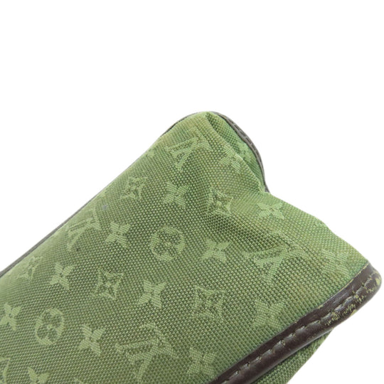 LOUIS VUITTON Tote Bag M92327 Monogram mini green Suck Catlin Women Used Authentic