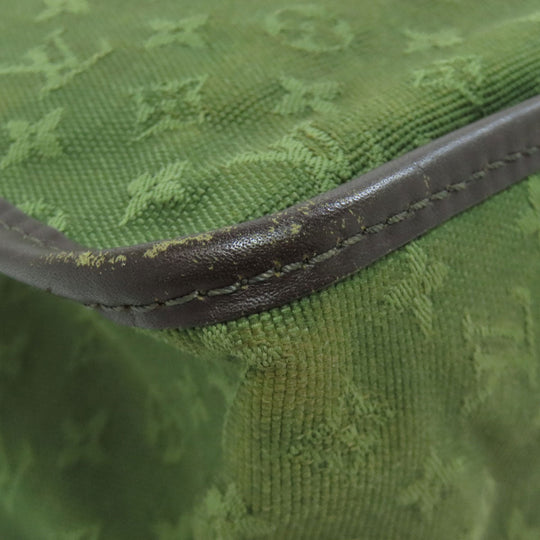 LOUIS VUITTON Tote Bag M92327 Monogram mini green Suck Catlin Women Used Authentic