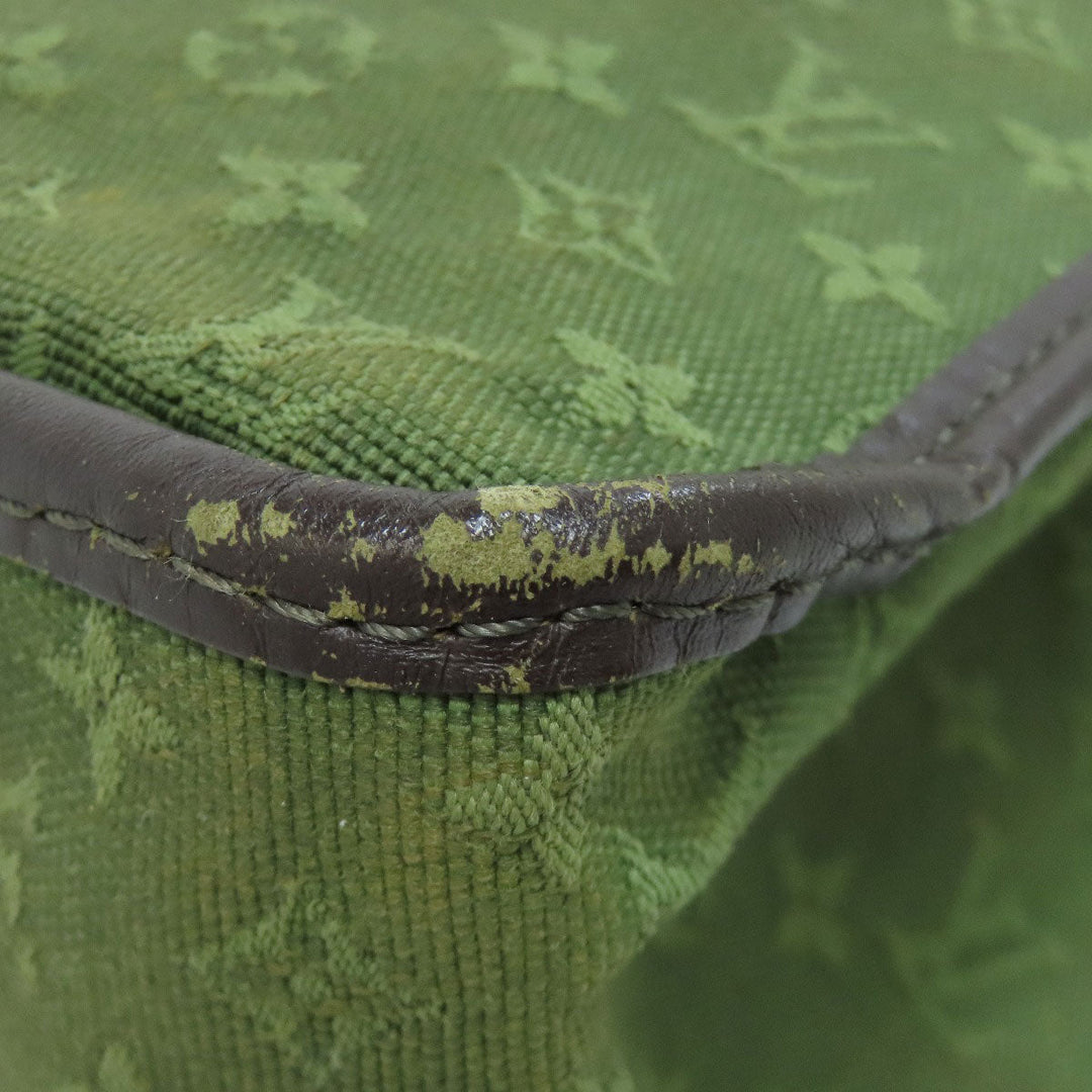 LOUIS VUITTON Tote Bag M92327 Monogram mini green Suck Catlin Women Used Authentic