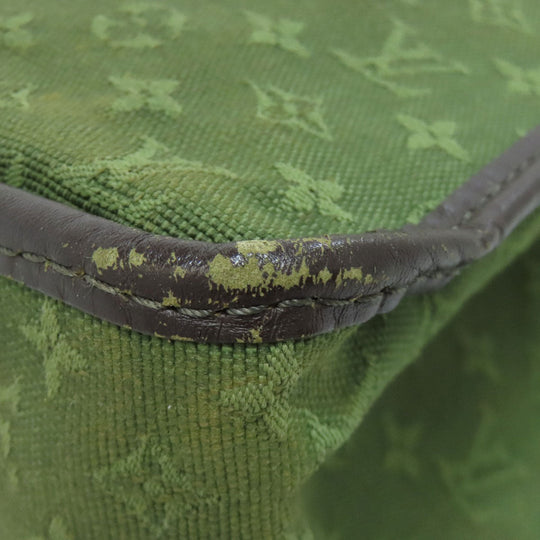 LOUIS VUITTON Tote Bag M92327 Monogram mini green Suck Catlin Women Used Authentic