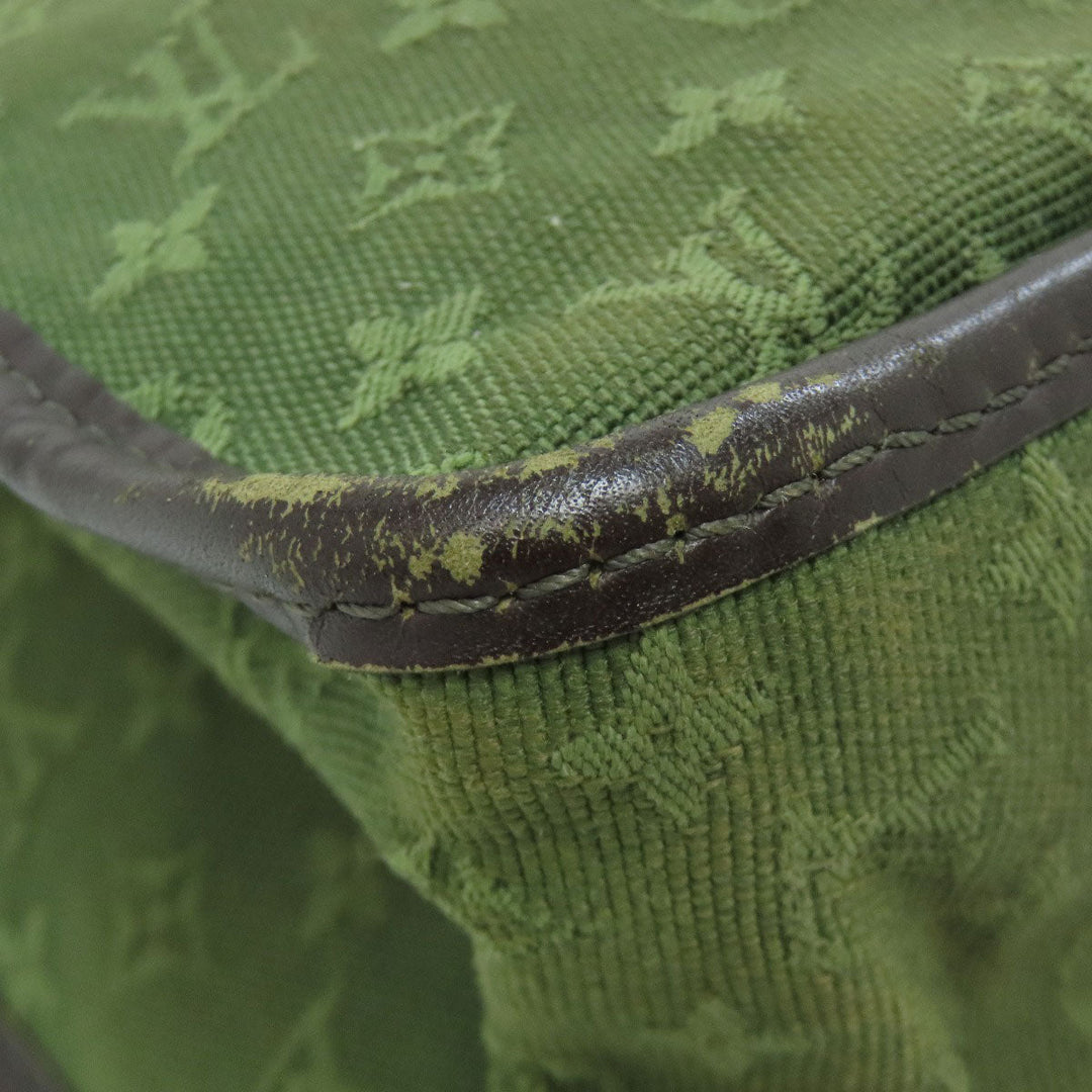 LOUIS VUITTON Tote Bag M92327 Monogram mini green Suck Catlin Women Used Authentic