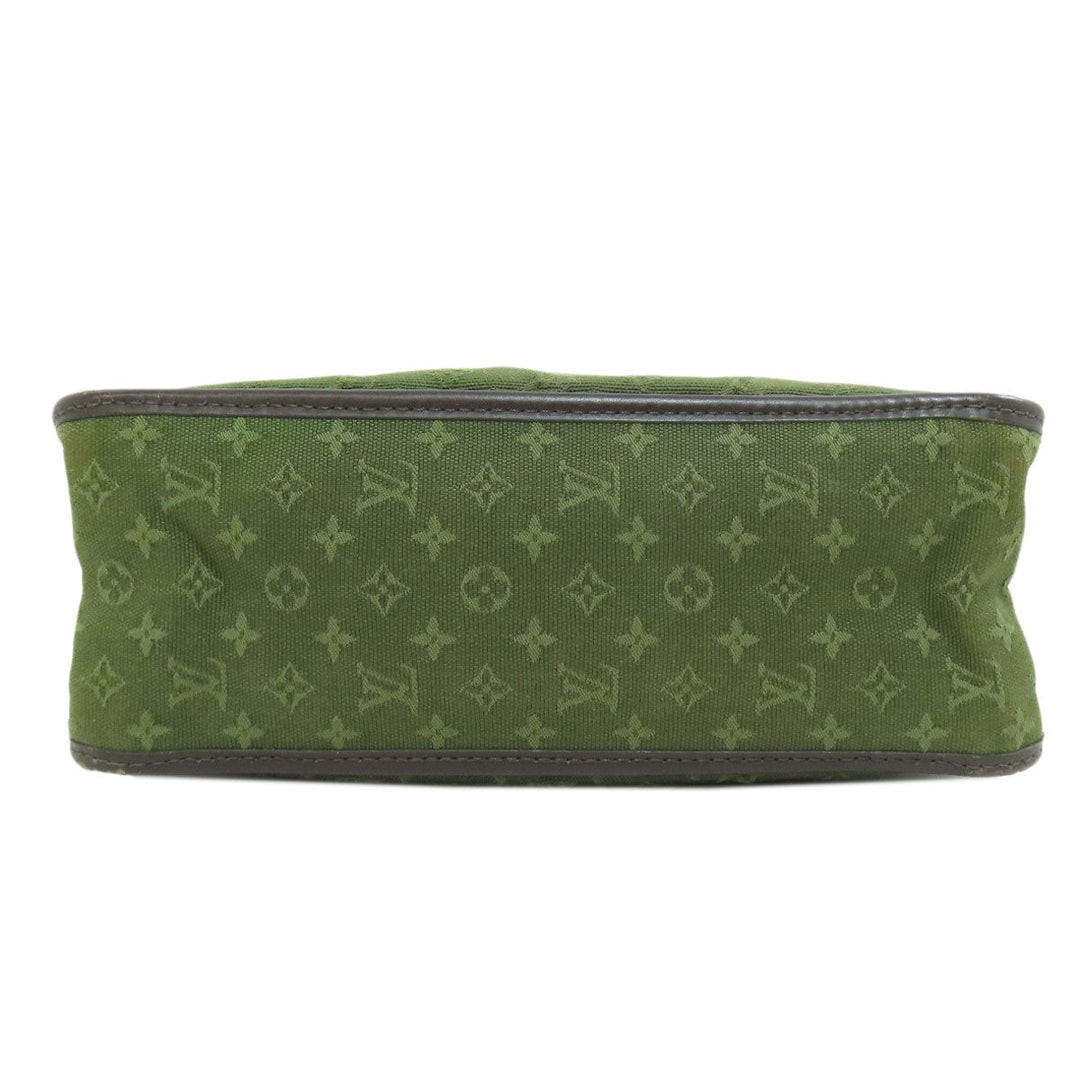 LOUIS VUITTON Tote Bag M92327 Monogram mini green Suck Catlin Women Used Authentic