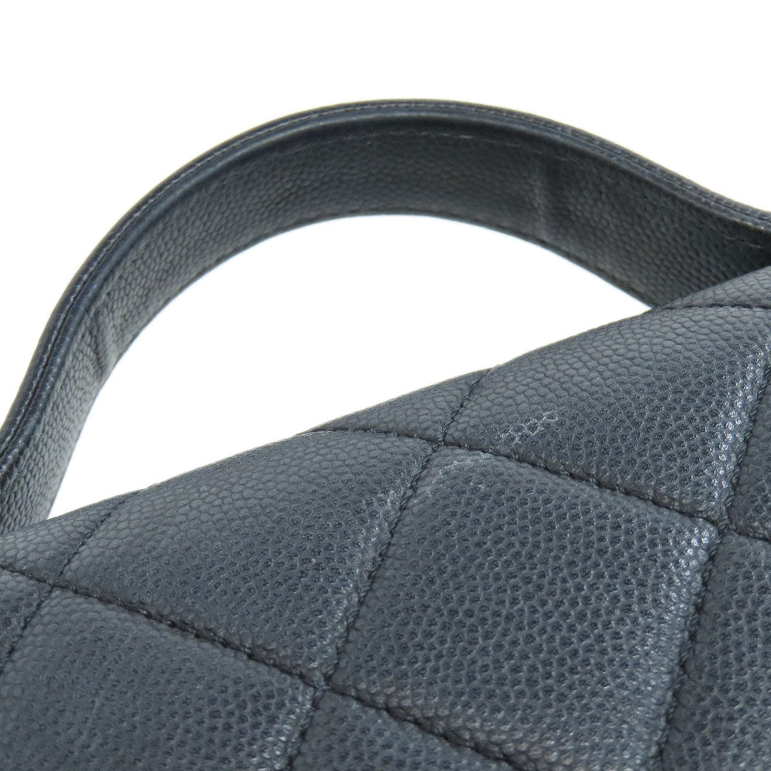 CHANEL Shoulder Bag grained calf leather , grained calfskin black Business Affinity 2WAY Women Used Authentic