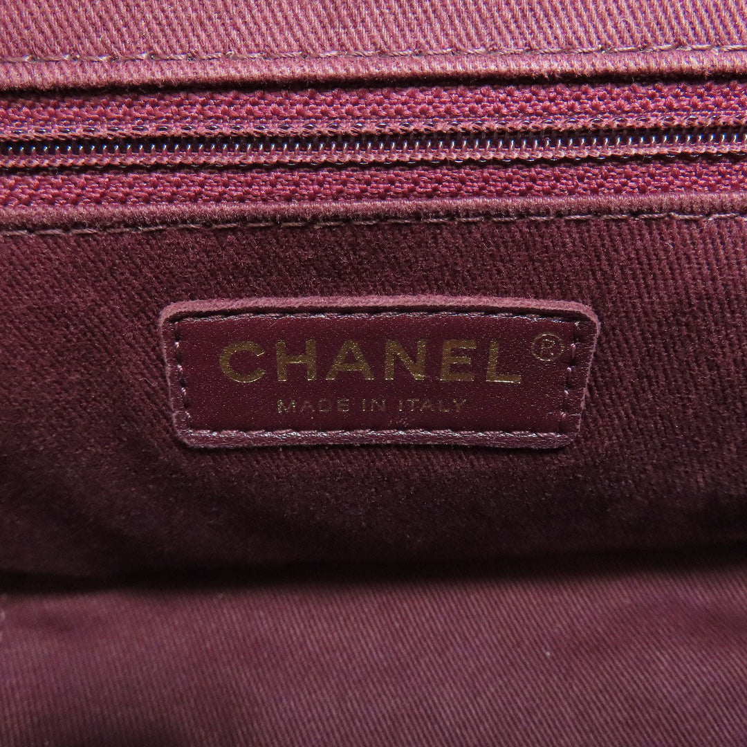 CHANEL Shoulder Bag grained calf leather , grained calfskin black Business Affinity 2WAY Women Used Authentic