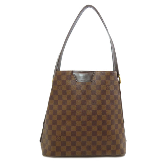 LOUIS VUITTON Tote Bag N41108 Damier canvas Brown Hippo Rivington Women Used Authentic