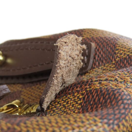 LOUIS VUITTON Tote Bag N41108 Damier canvas Brown Hippo Rivington Women Used Authentic