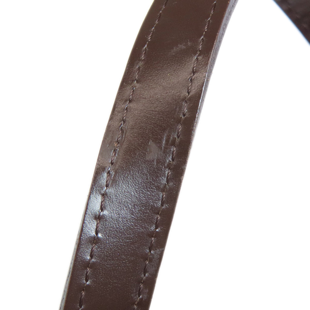 LOUIS VUITTON Tote Bag N41108 Damier canvas Brown Hippo Rivington Women Used Authentic