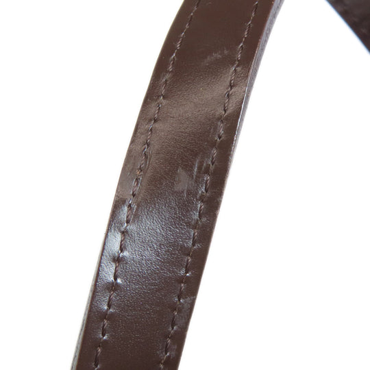 LOUIS VUITTON Tote Bag N41108 Damier canvas Brown Hippo Rivington Women Used Authentic