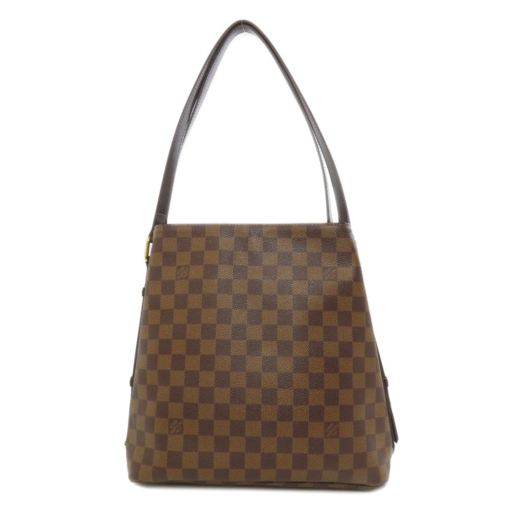 LOUIS VUITTON Tote Bag N41108 Damier canvas Brown Hippo Rivington Women Used Authentic