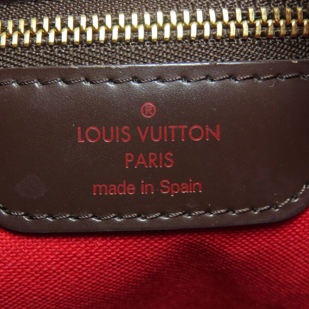 LOUIS VUITTON Tote Bag N41108 Damier canvas Brown Hippo Rivington Women Used Authentic