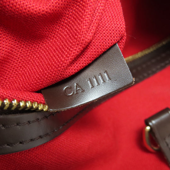 LOUIS VUITTON Tote Bag N41108 Damier canvas Brown Hippo Rivington Women Used Authentic